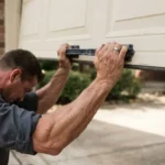 garage door spring stuck